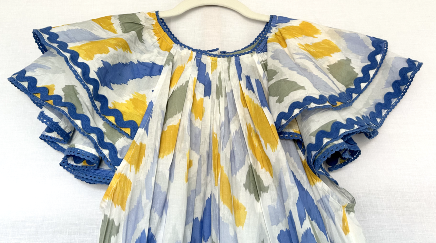 MONSOON Dress Medium Myla Cotton Tassel Embroidered Midaxi Length BNWT