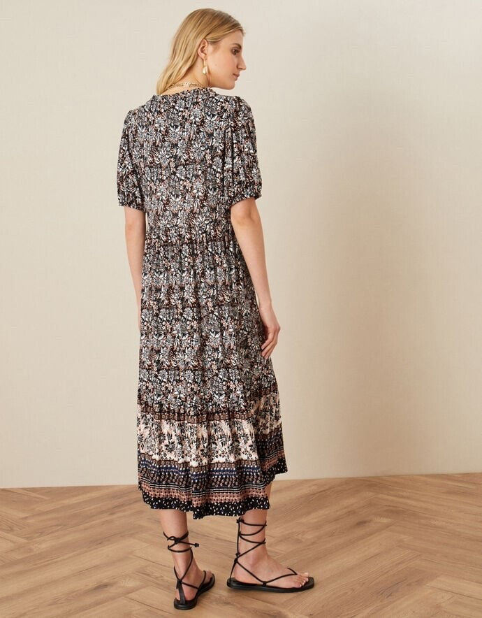 MONSOON Dress Medium Heritage Print Midi Length BNWT
