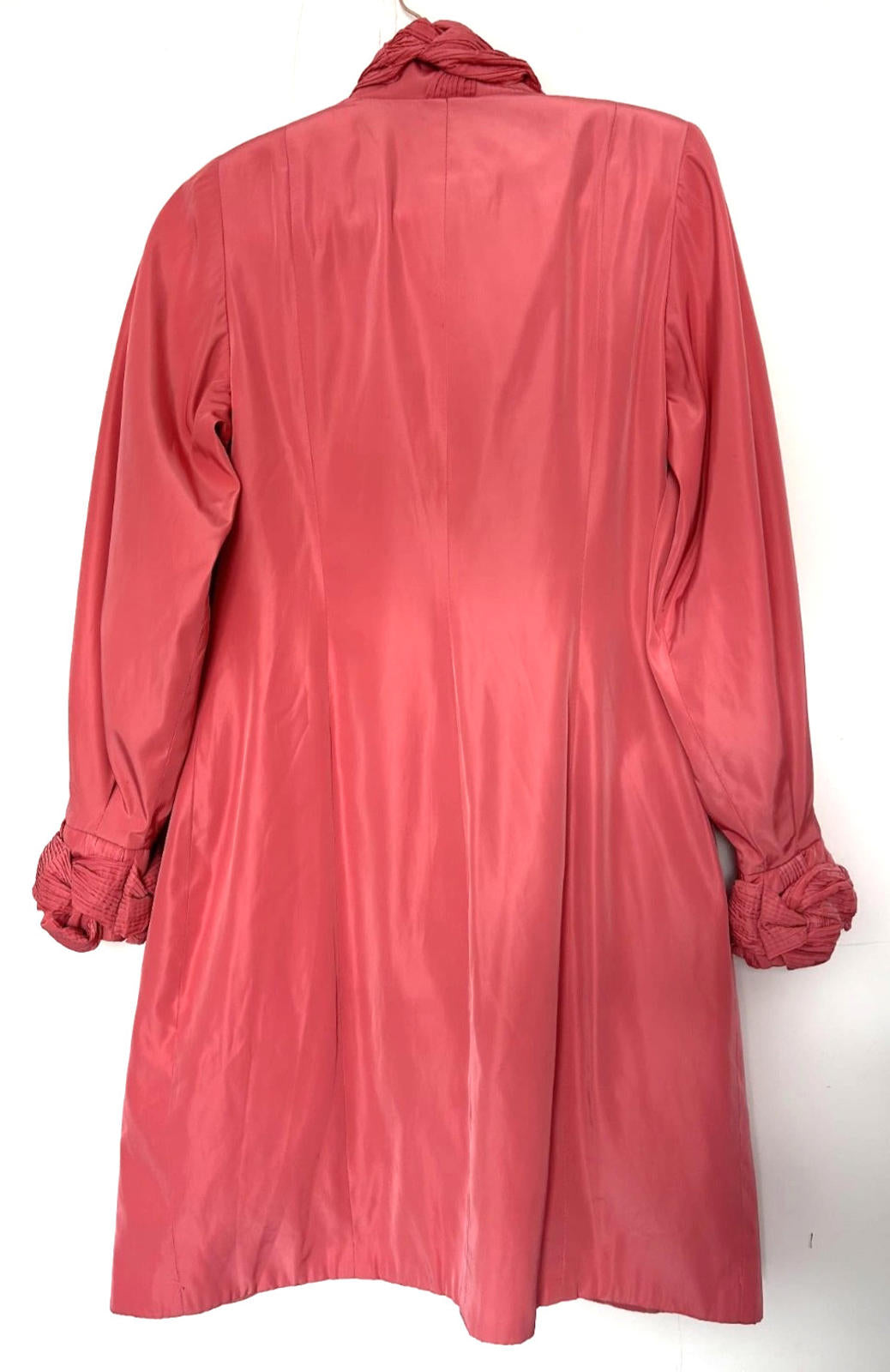 V&P Coat 12 Rose Pink Accent Collar & Cuffs Pockets Lined Buttons BNWOT