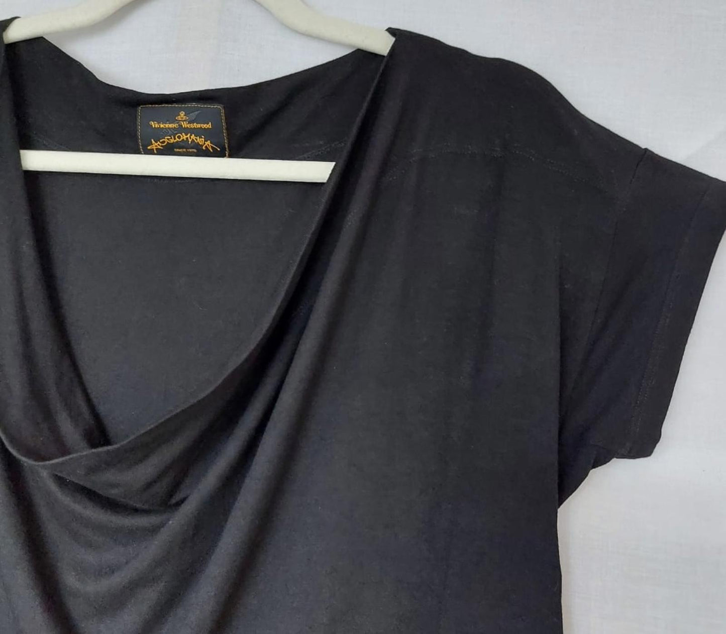 VIVIENNE WESTWOOD Dress Large 16 Black Anglomania Asymmetrical Collection