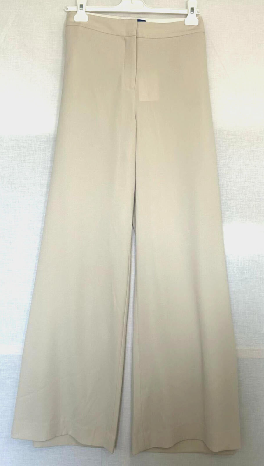 WINSER LONDON Trousers 18 Lauren Wide Leg Flat Front in Pearl BNWT
