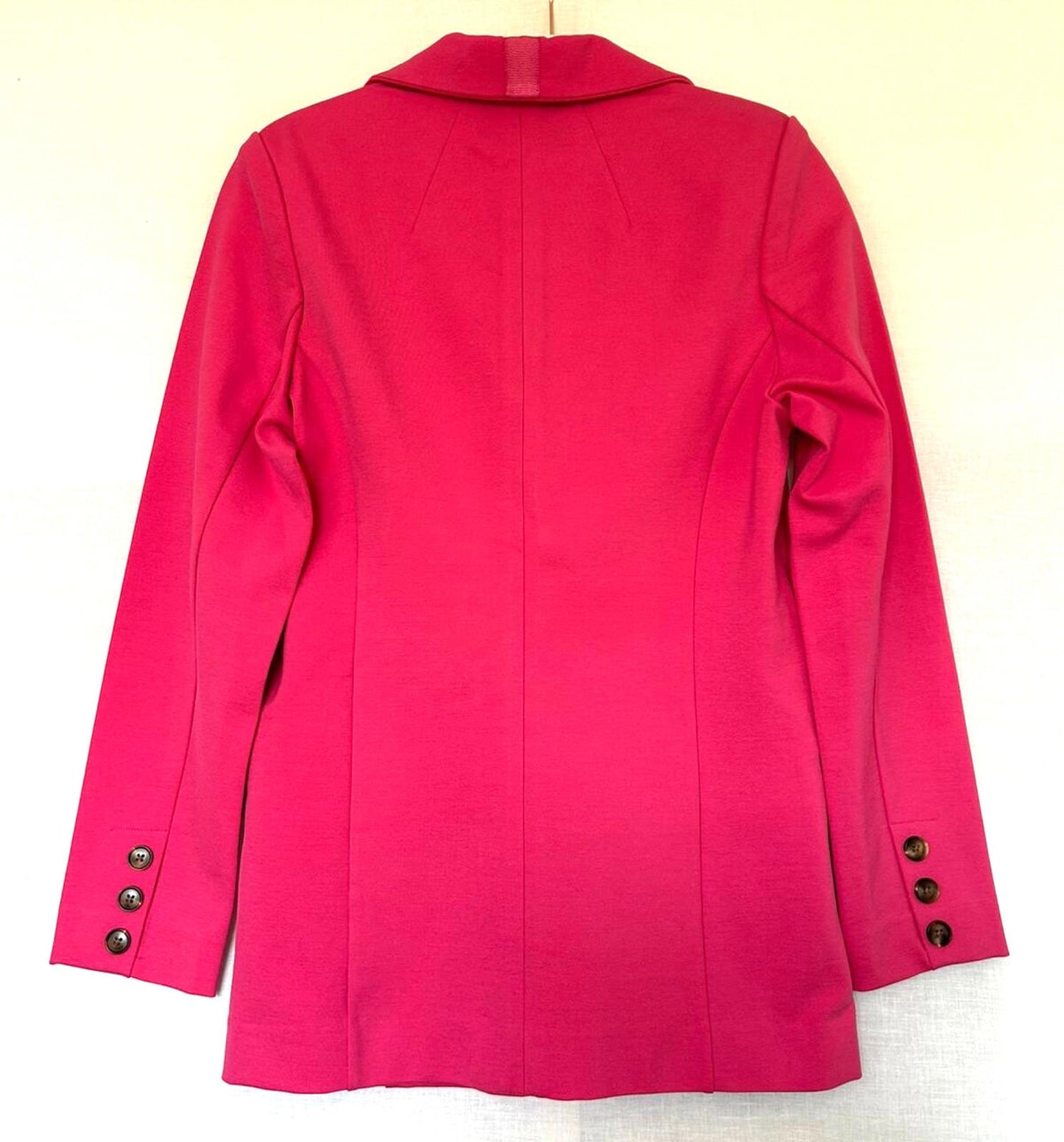 WINSER LONDON Jacket 12 Pink Buttons Ponte di Roma Long Sleeves Pockets BNWT