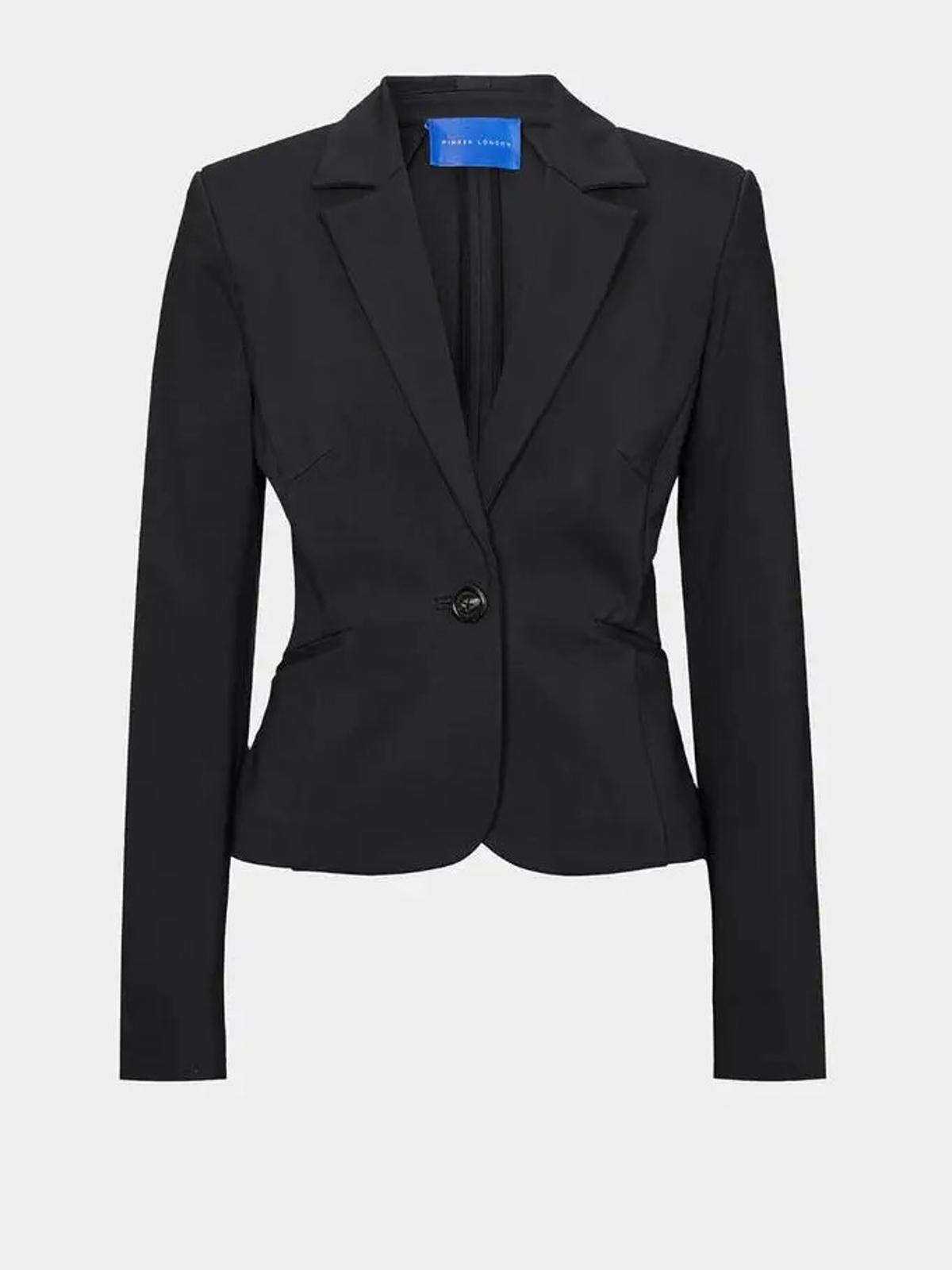 WINSER LONDON Jacket 16 Black Fitted Style Short Button Fastening Pockets BNWT