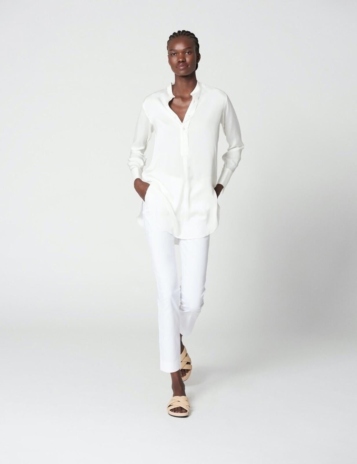 WINSER LONDON Trousers 14 Cotton Cropped Boyfriend Style BNWT