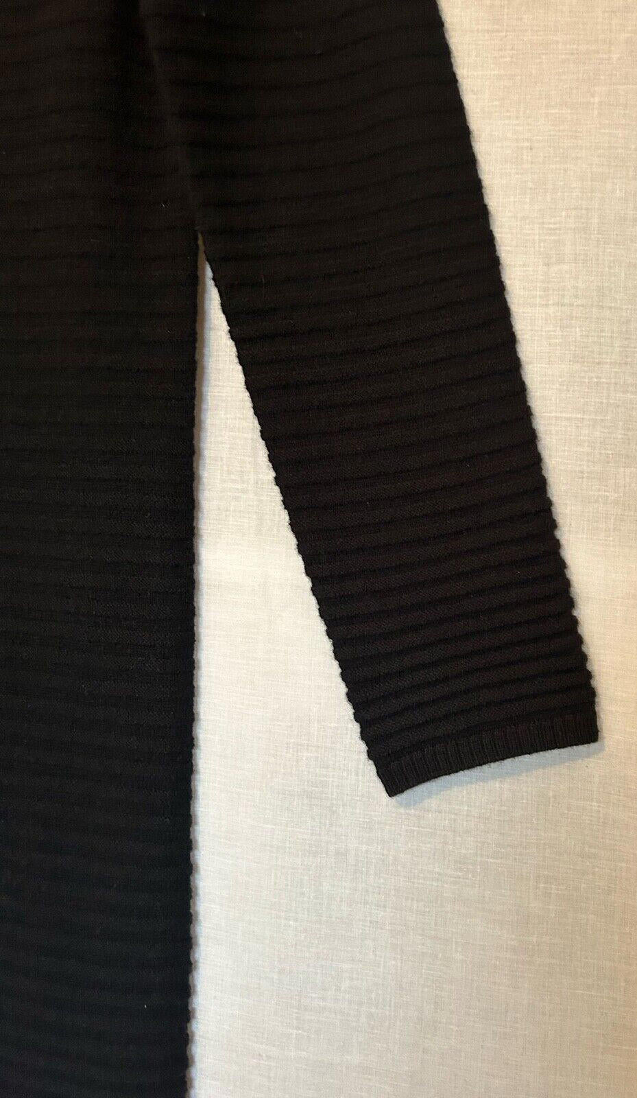 WINSER LONDON Dress XS Merino Wool Black Rib Knitted Style BNWT