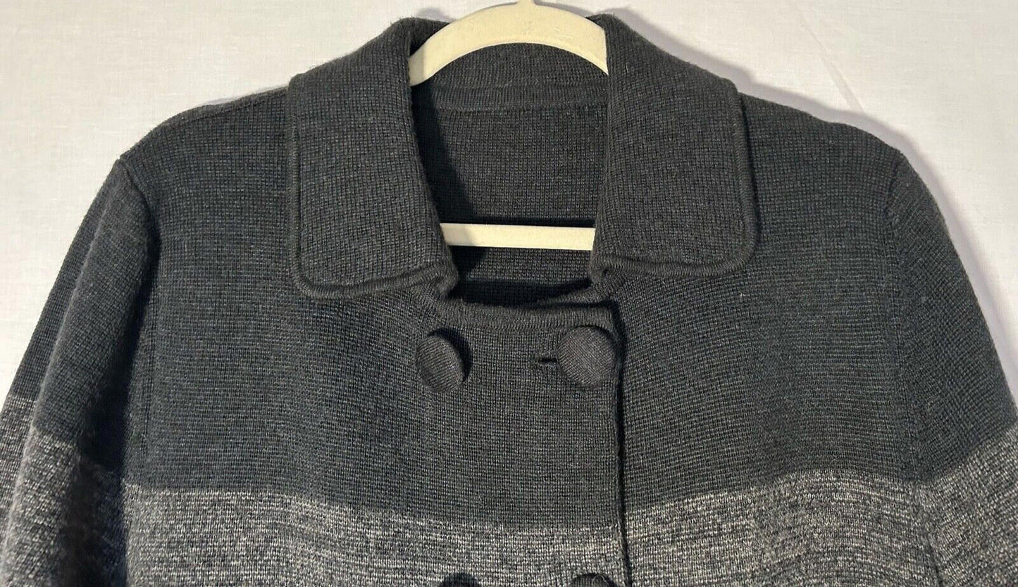 EAST Coat 14/16 Knitted Wool Blend Button Through Long Sleeves
