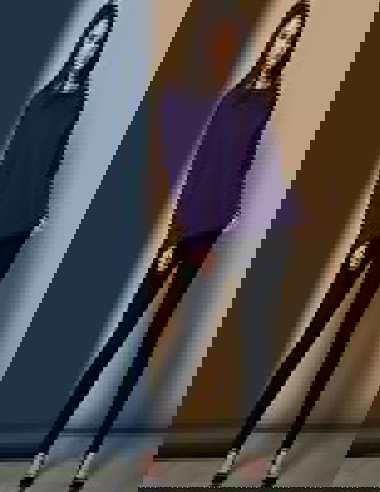 WINSER LONDON Large Black 100% Cashmere Jumper Ribbed Collar Cuffs & Hem