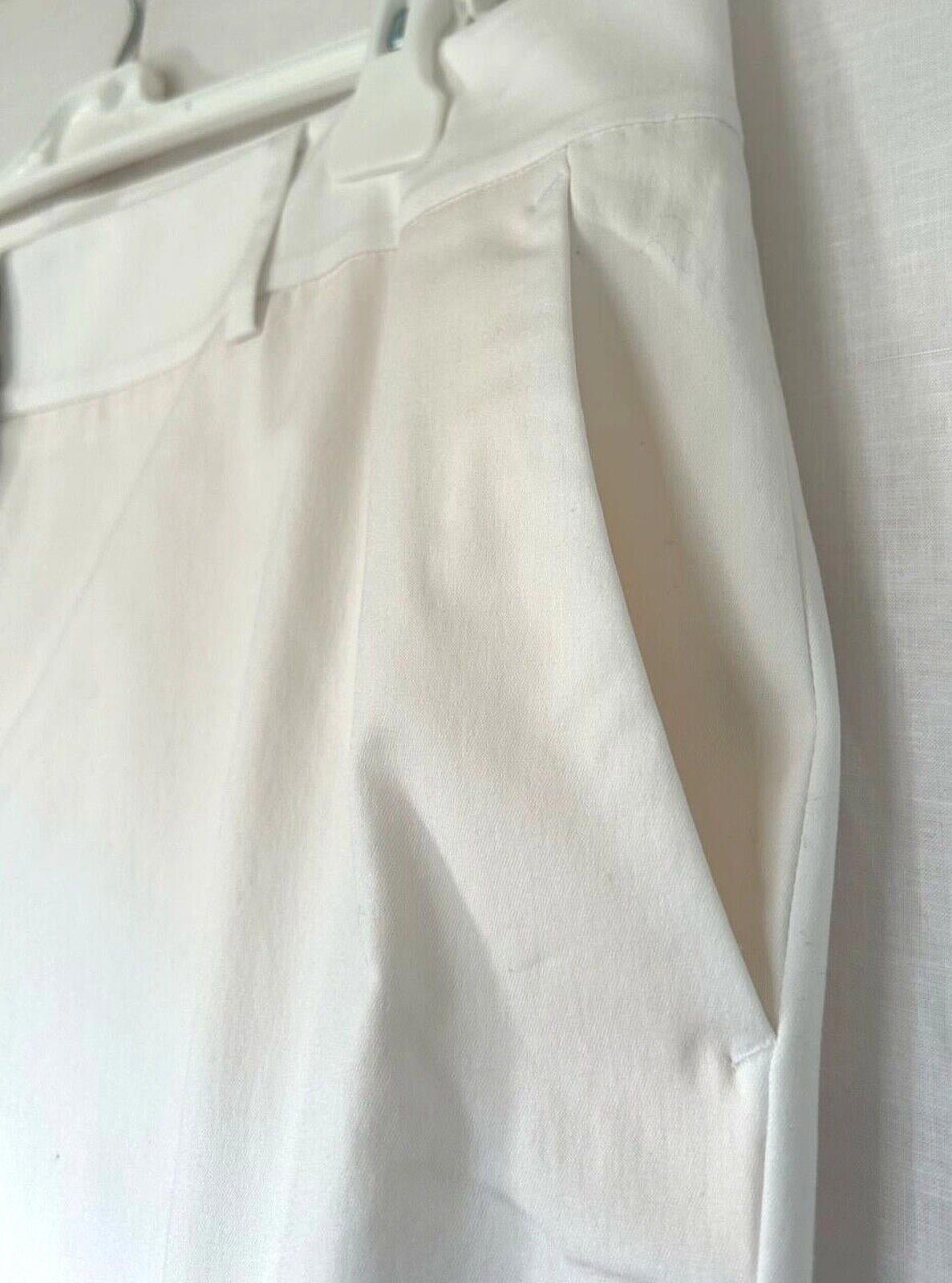 Winser London Cotton Twill Classic Trousers White Sizes 18 BNWT