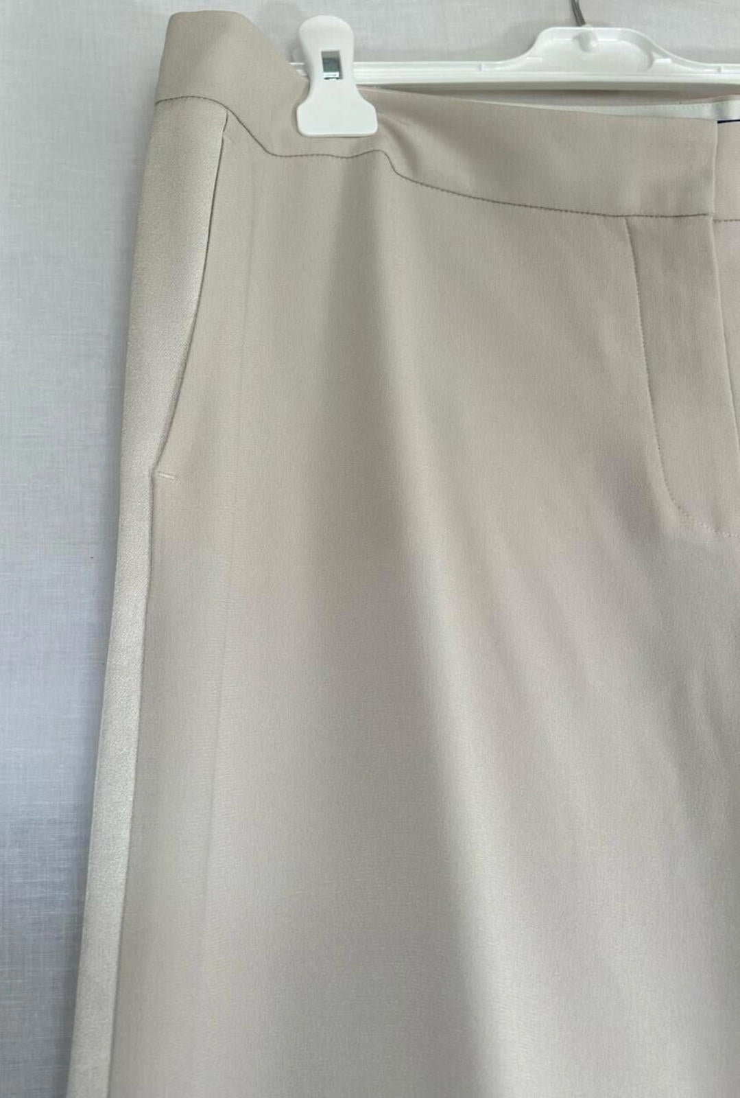 WINSER LONDON Trousers 18 Lauren Wide Leg Flat Front in Pearl BNWT