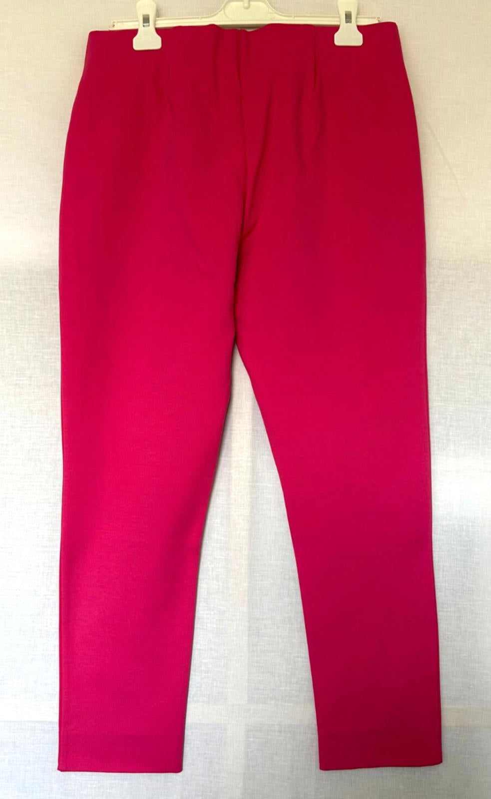WINSER LONDON Capri Trouser 14 Pink Pull on Style Cropped Leg Ponte di Roma BNWT