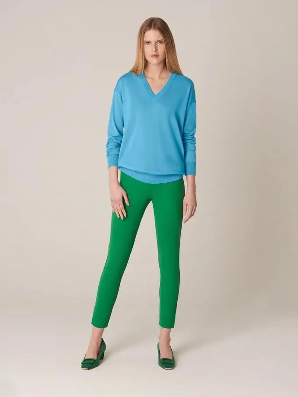 WINSER LONDON Capri Trouser 14 Pink Pull on Style Cropped Leg Ponte di Roma BNWT