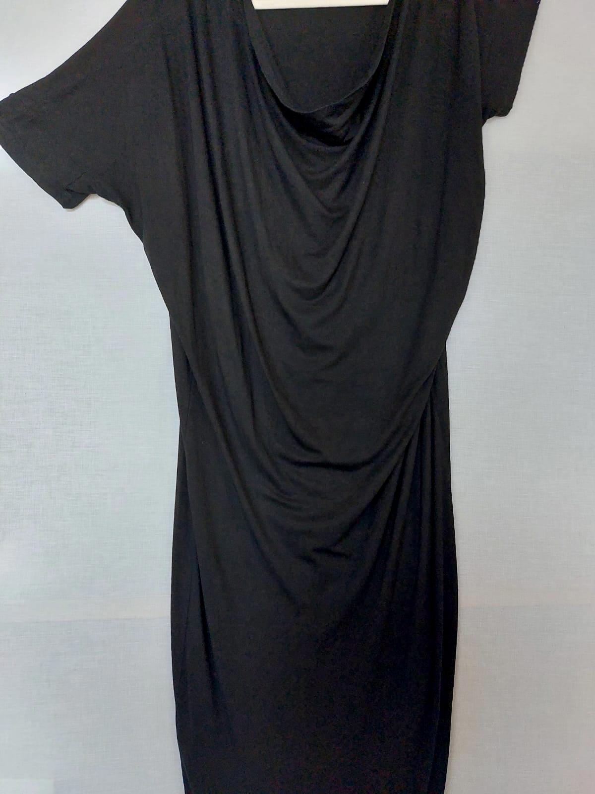 VIVIENNE WESTWOOD Dress Large 16 Black Anglomania Asymmetrical Collection