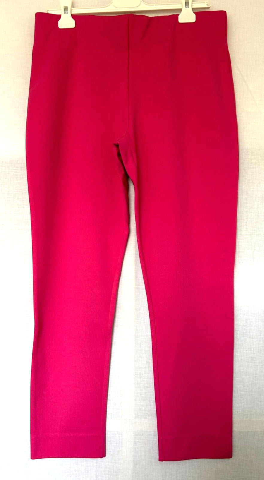 WINSER LONDON Capri Trouser 14 Pink Pull on Style Cropped Leg Ponte di Roma BNWT
