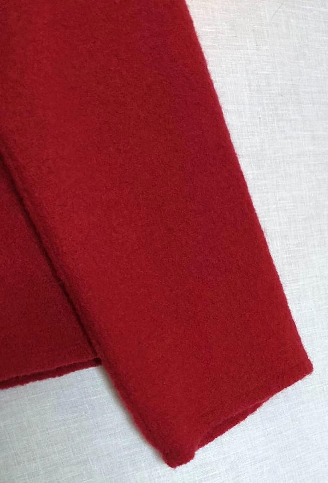 ALEX & CO Jacket 12 Red Wool Buttons Double Layered Collar