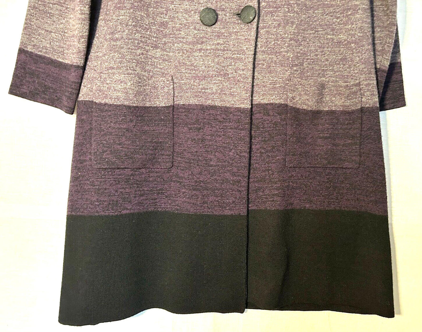 EAST Coat 14/16 Knitted Wool Blend Button Through Long Sleeves