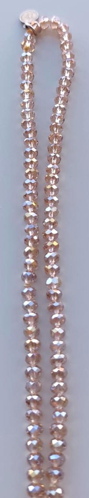 WINSER LONDON Necklace Champagne Swarovski Crystals Bead Tassel BNWOT