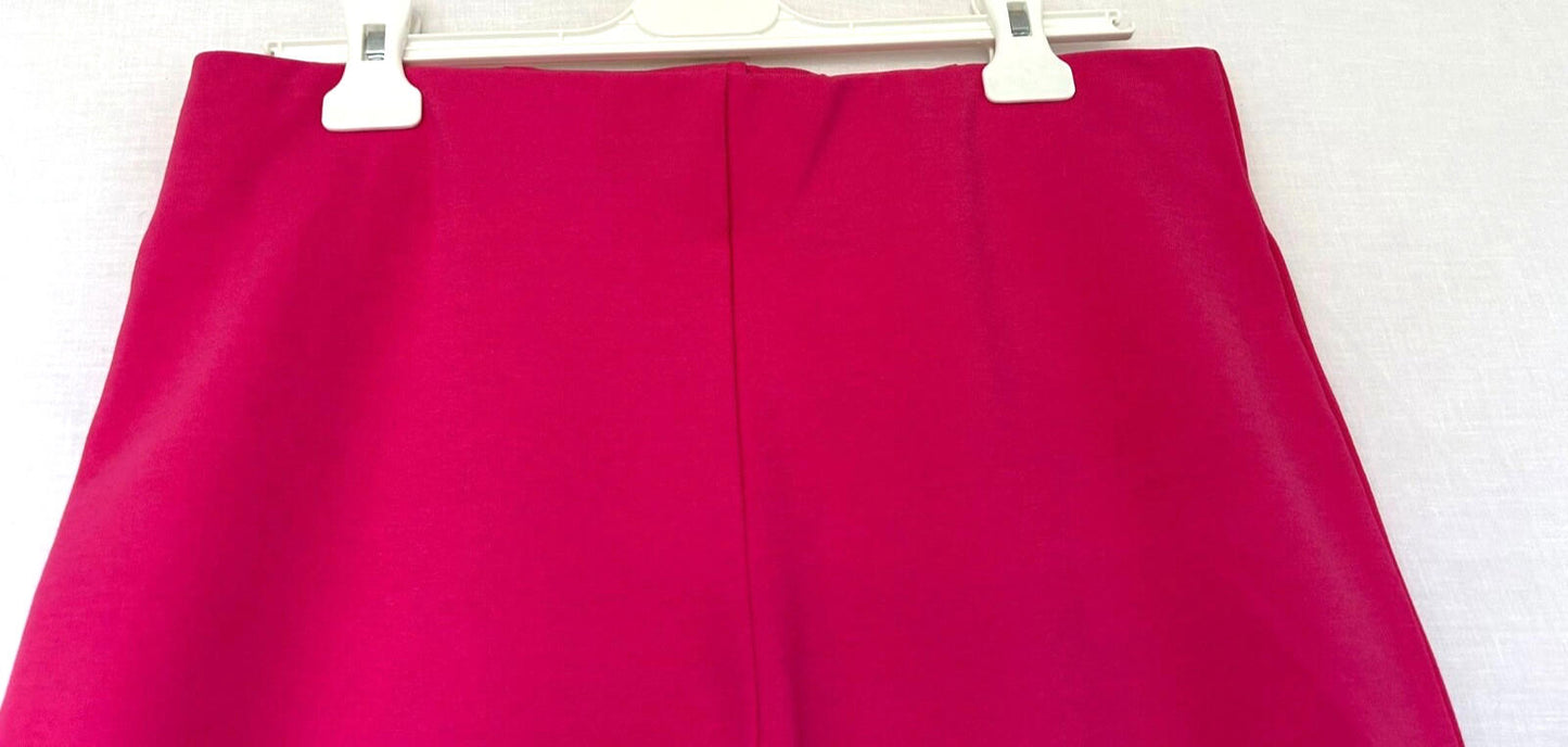 WINSER LONDON Capri Trouser 14 Pink Pull on Style Cropped Leg Ponte di Roma BNWT