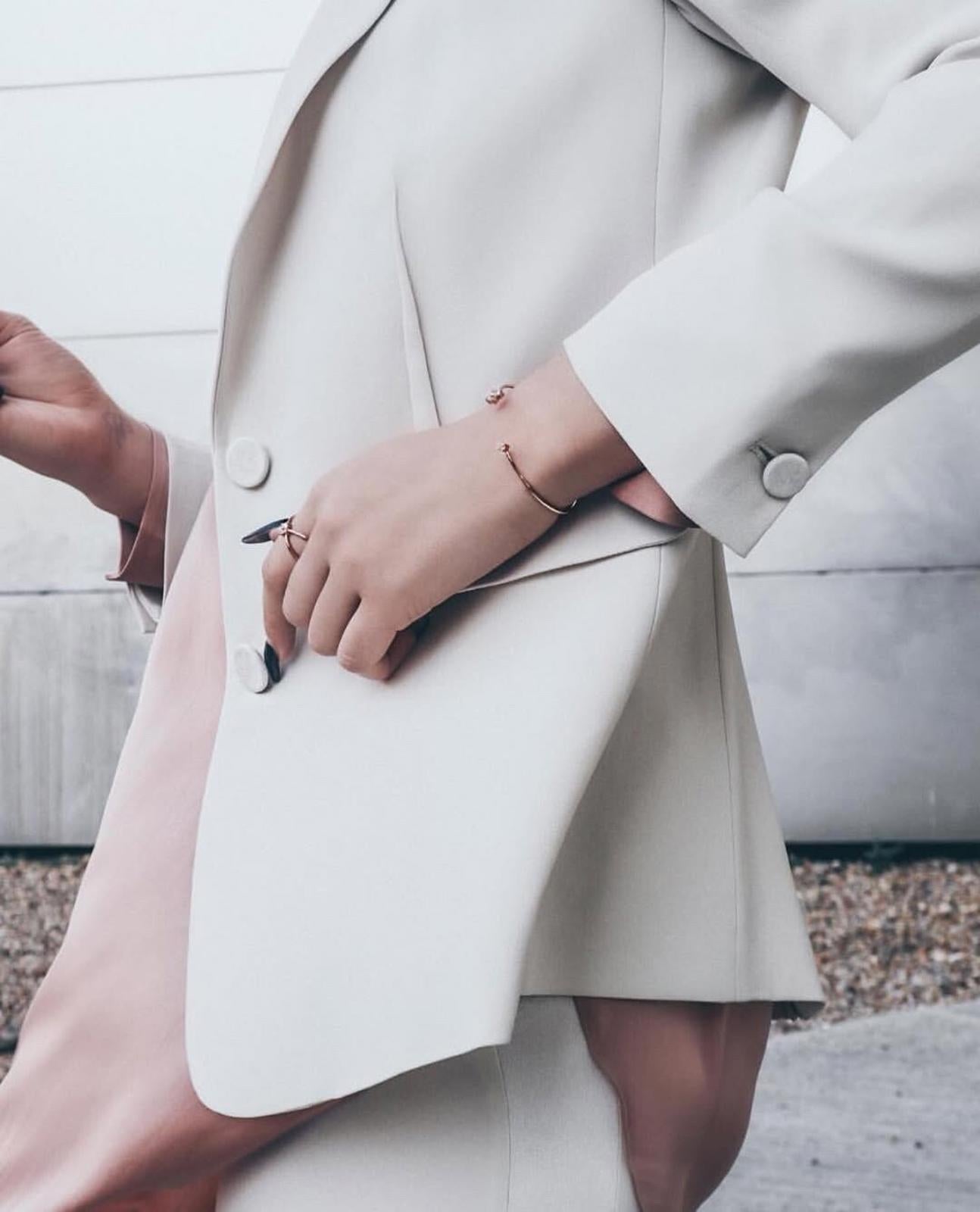 WINSER LONDON Jacket 16 Pearl Tailored Blazer Buttons Pockets BNWOT