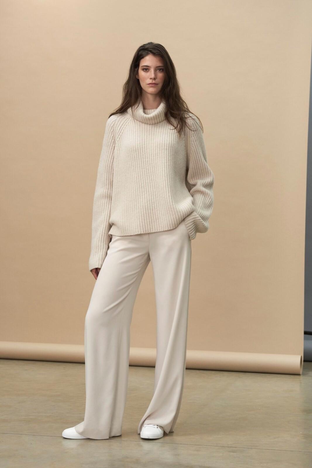 WINSER LONDON Trousers 18 Lauren Wide Leg Flat Front in Pearl BNWT