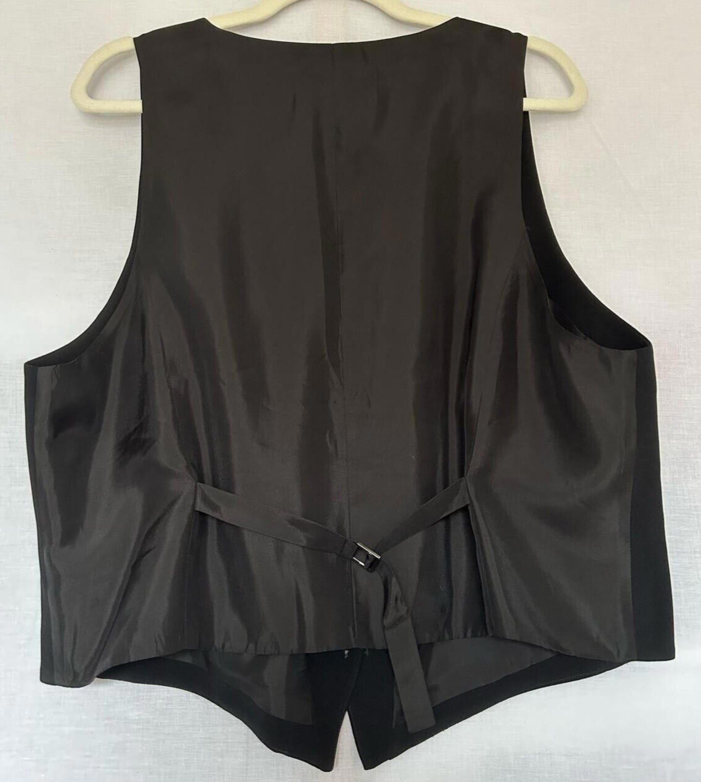 WINSER LONDON Waistcoat Large Satin Back Crepe V Neckline BNWOT