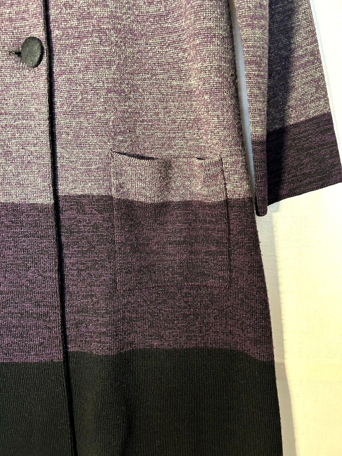 EAST Coat 14/16 Knitted Wool Blend Button Through Long Sleeves