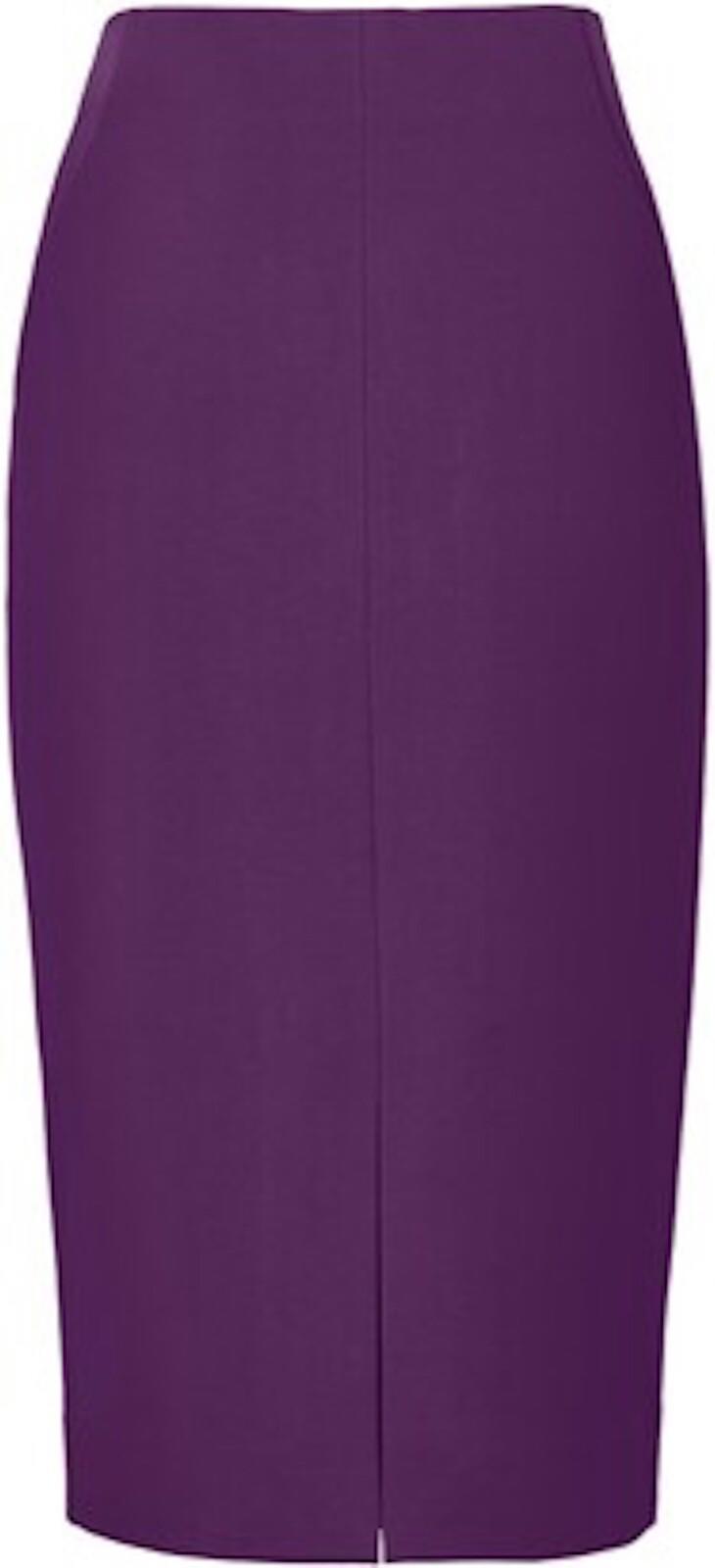 WINSER LONDON Skirt 10 Midi Miracle Pencil Skirt in Purple BNWT