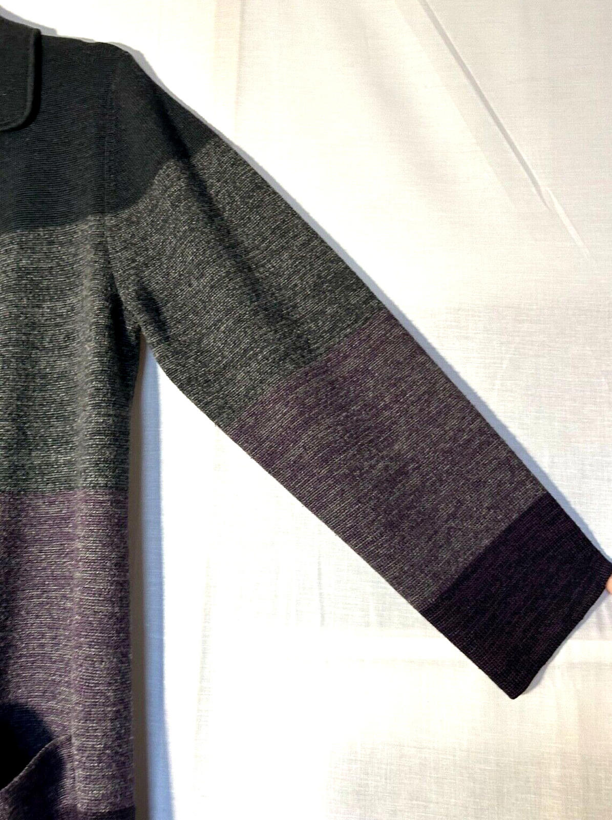 EAST Coat 14/16 Knitted Wool Blend Button Through Long Sleeves