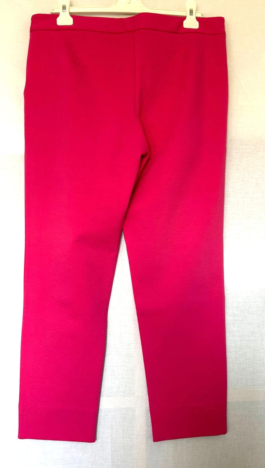 WINSER LONDON Cropped Trouser 14 Pink Classic Fit Zip Fastening Pockets BNWT