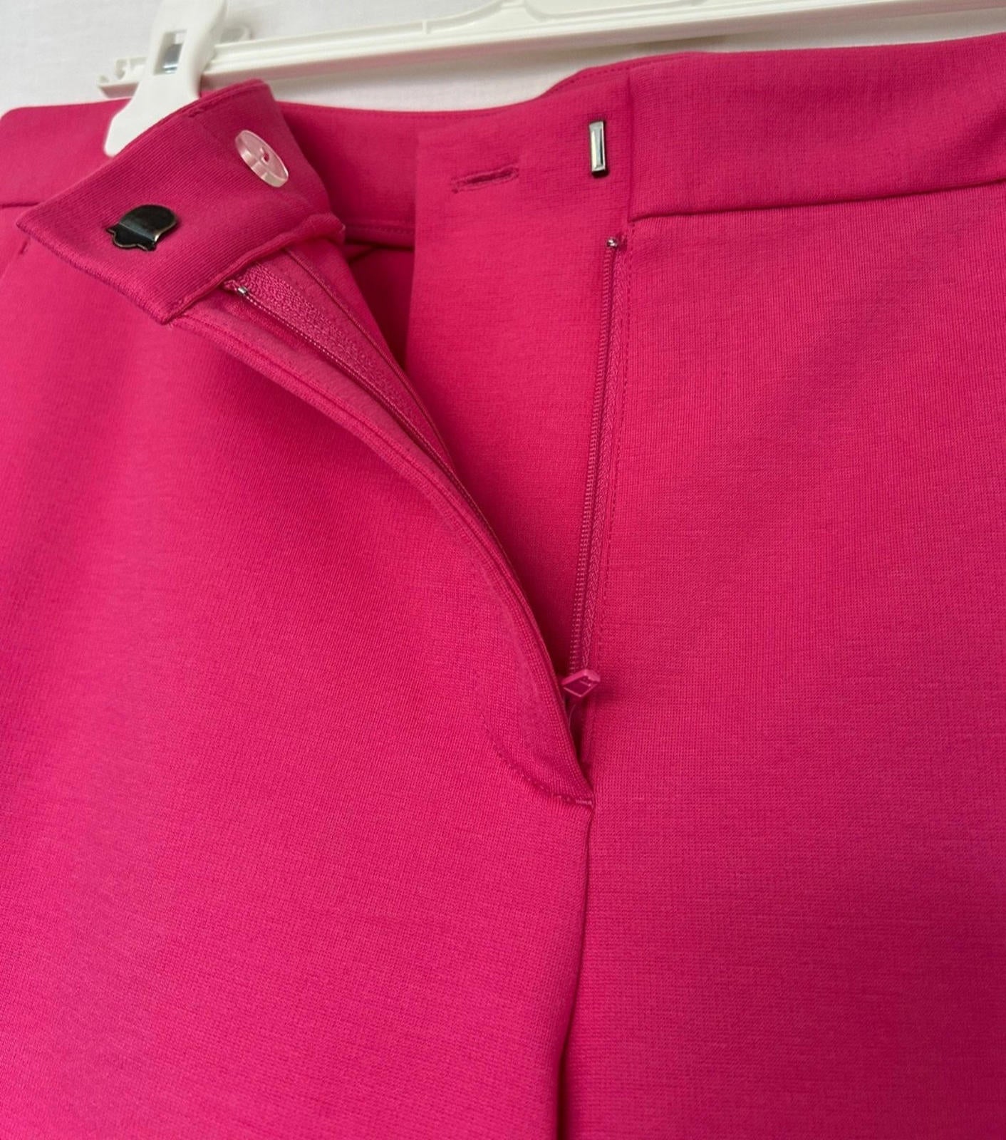 WINSER LONDON Cropped Trouser 14 Pink Classic Fit Zip Fastening Pockets BNWT