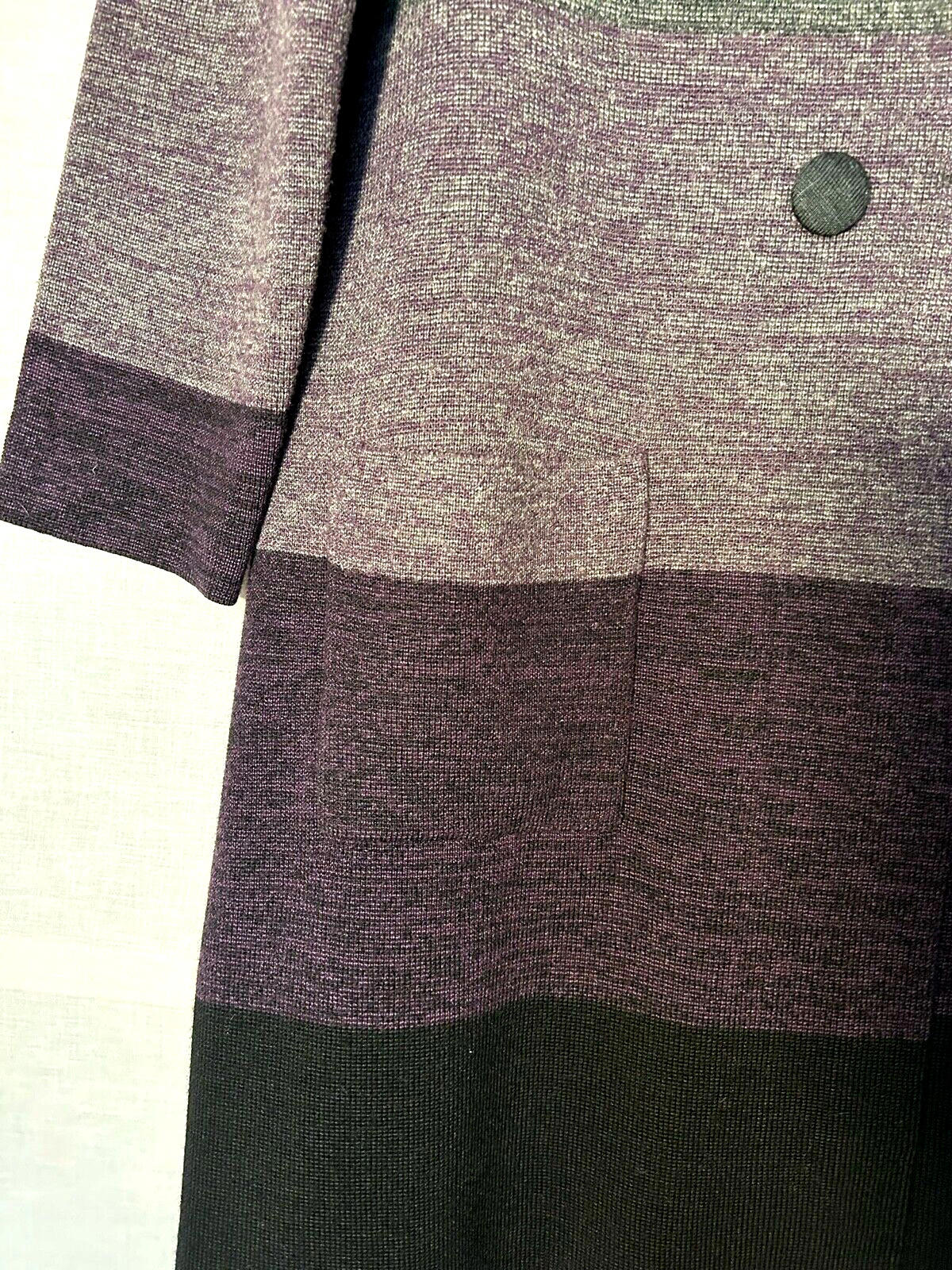 EAST Coat 14/16 Knitted Wool Blend Button Through Long Sleeves