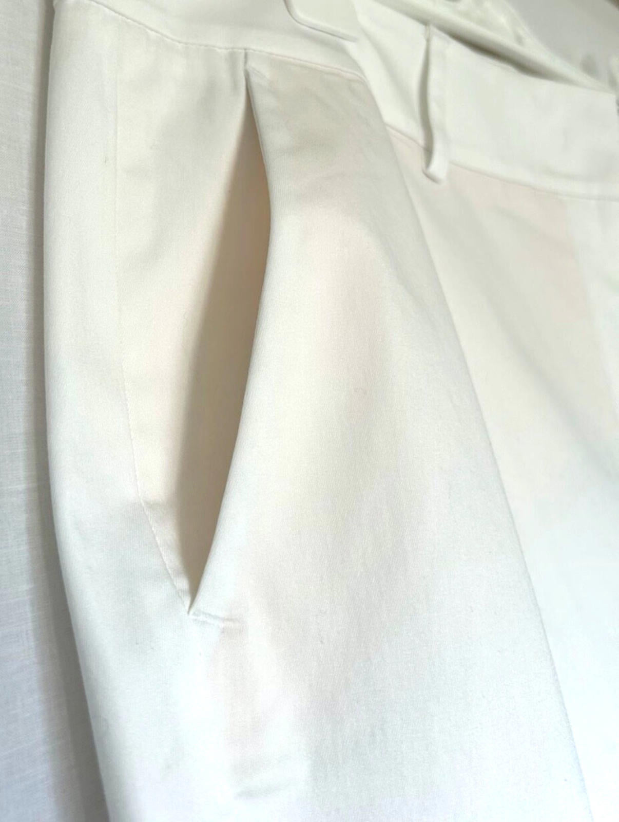 Winser London Cotton Twill Classic Trousers White Sizes 18 BNWT