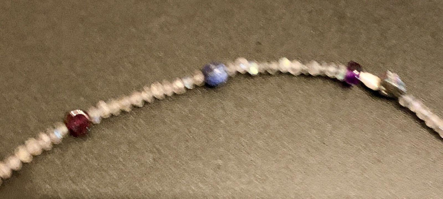 Necklace 24 ins Boho Labradorite Quartz Crystal Mixed Stones