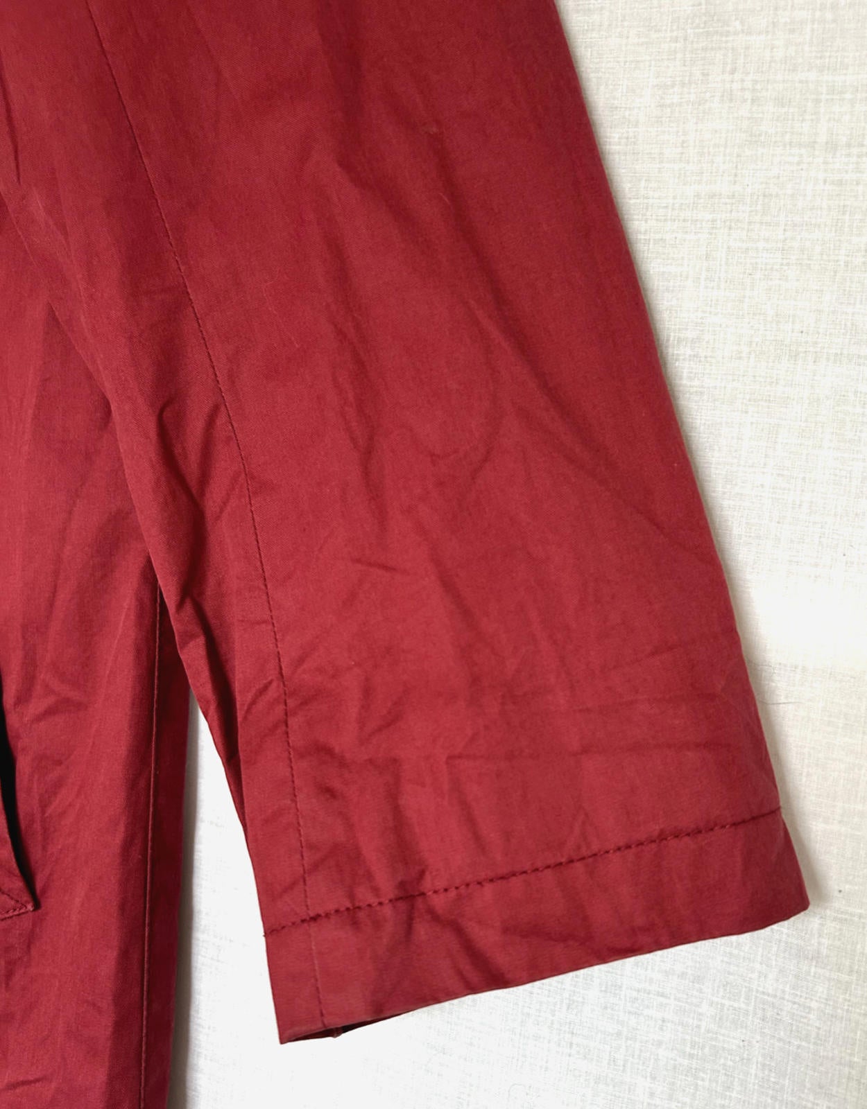 BODEN Trench Coat 12 Pinky Red Waxed Button Through Lined Pockets