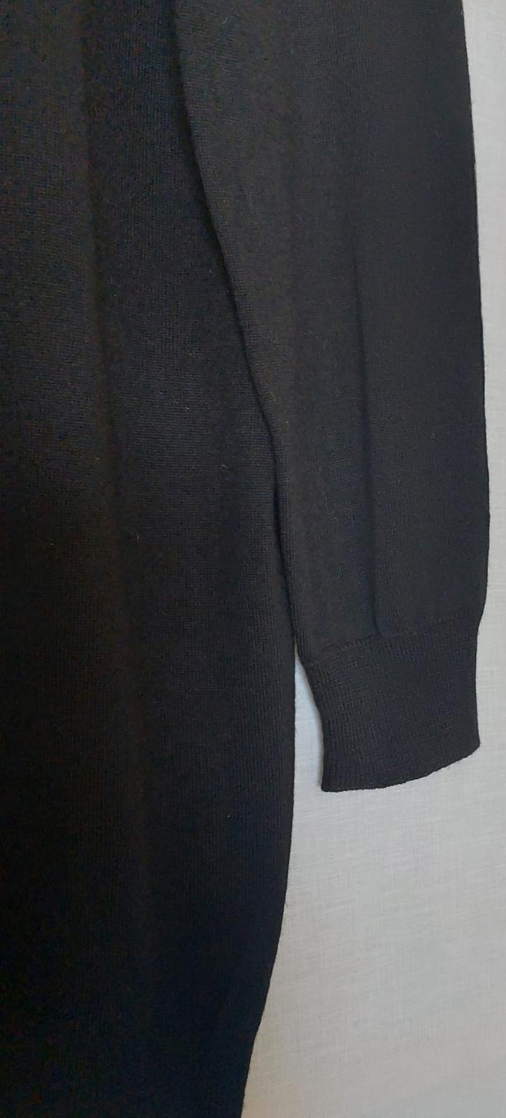 JOSEPH V-Neck Jumper Large Black Long Sleeves Lightweight Knit