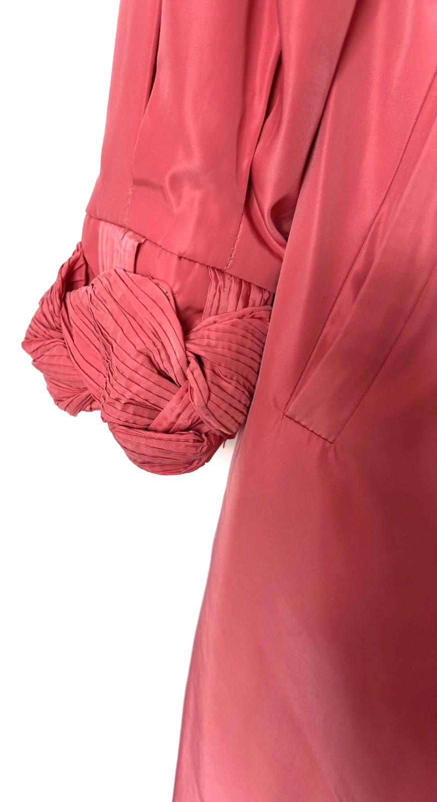 V&P Coat 12 Rose Pink Accent Collar & Cuffs Pockets Lined Buttons BNWOT