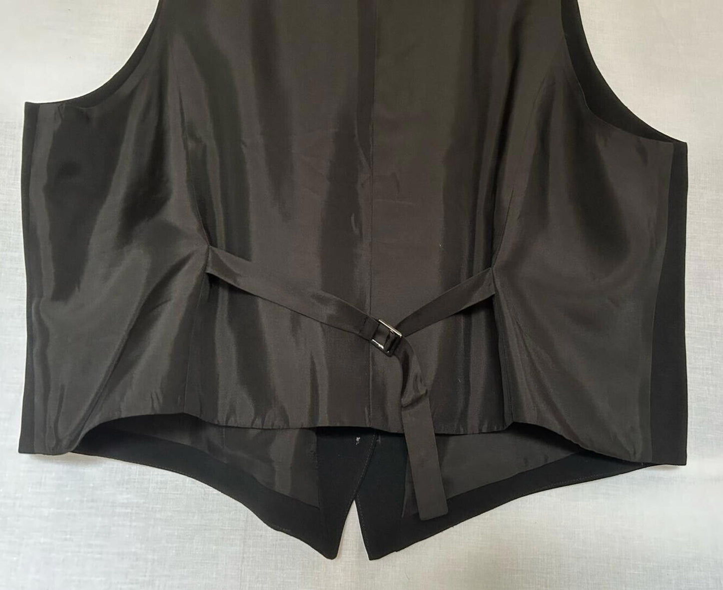 WINSER LONDON Waistcoat Large Satin Back Crepe V Neckline BNWOT