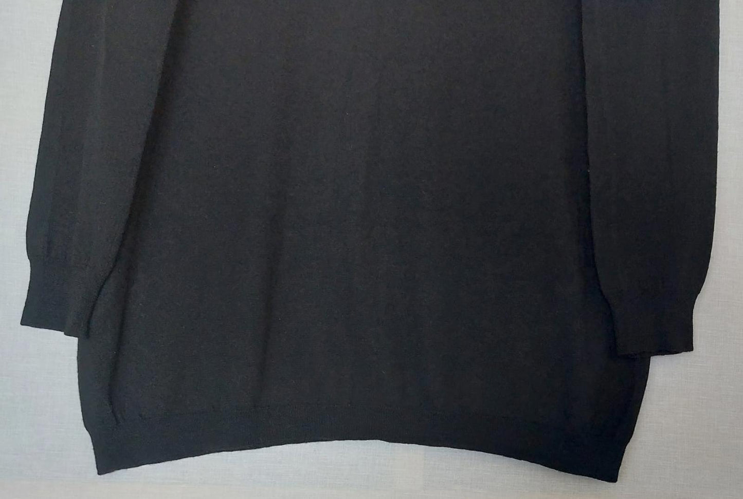 JOSEPH V-Neck Jumper Large Black Long Sleeves Lightweight Knit