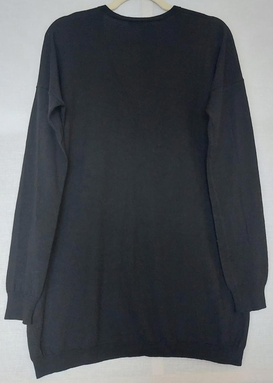 JOSEPH V-Neck Jumper Large Black Long Sleeves Lightweight Knit