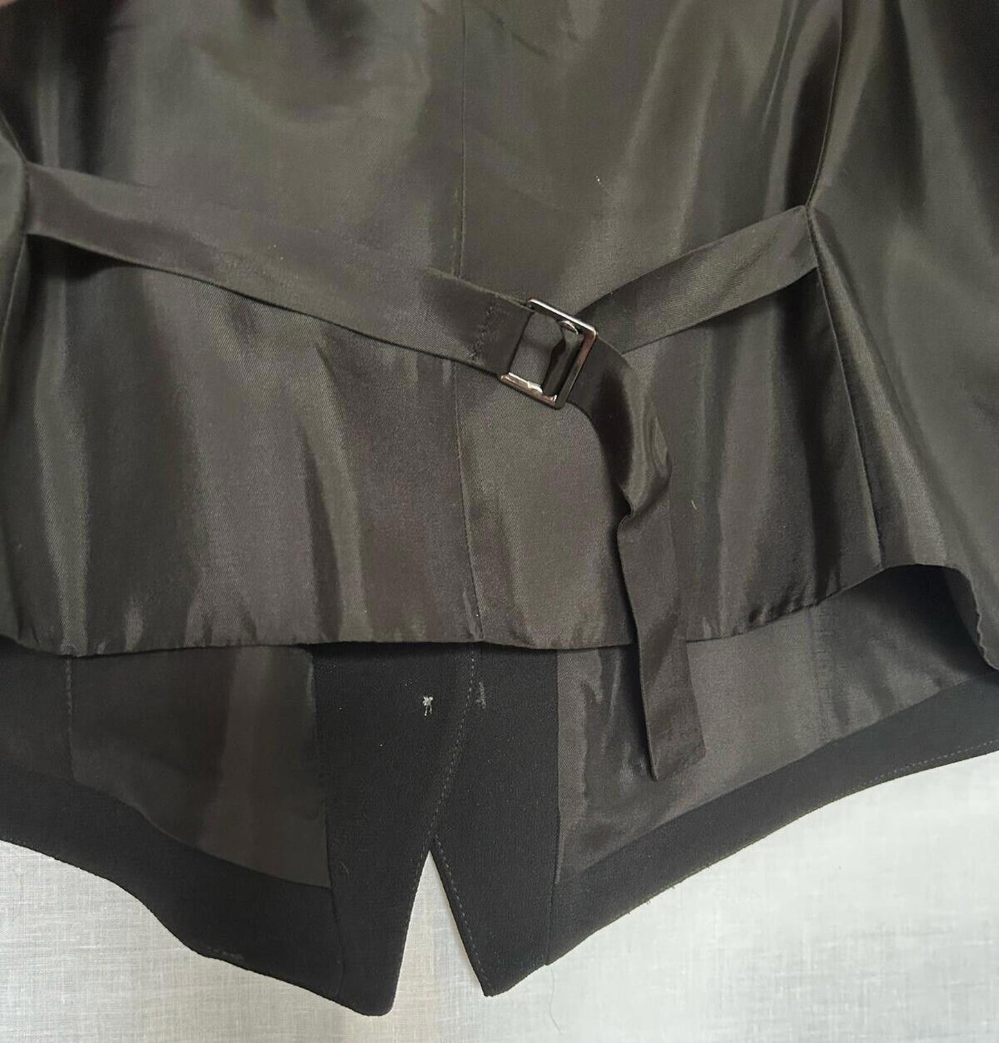 WINSER LONDON Waistcoat Large Satin Back Crepe V Neckline BNWOT