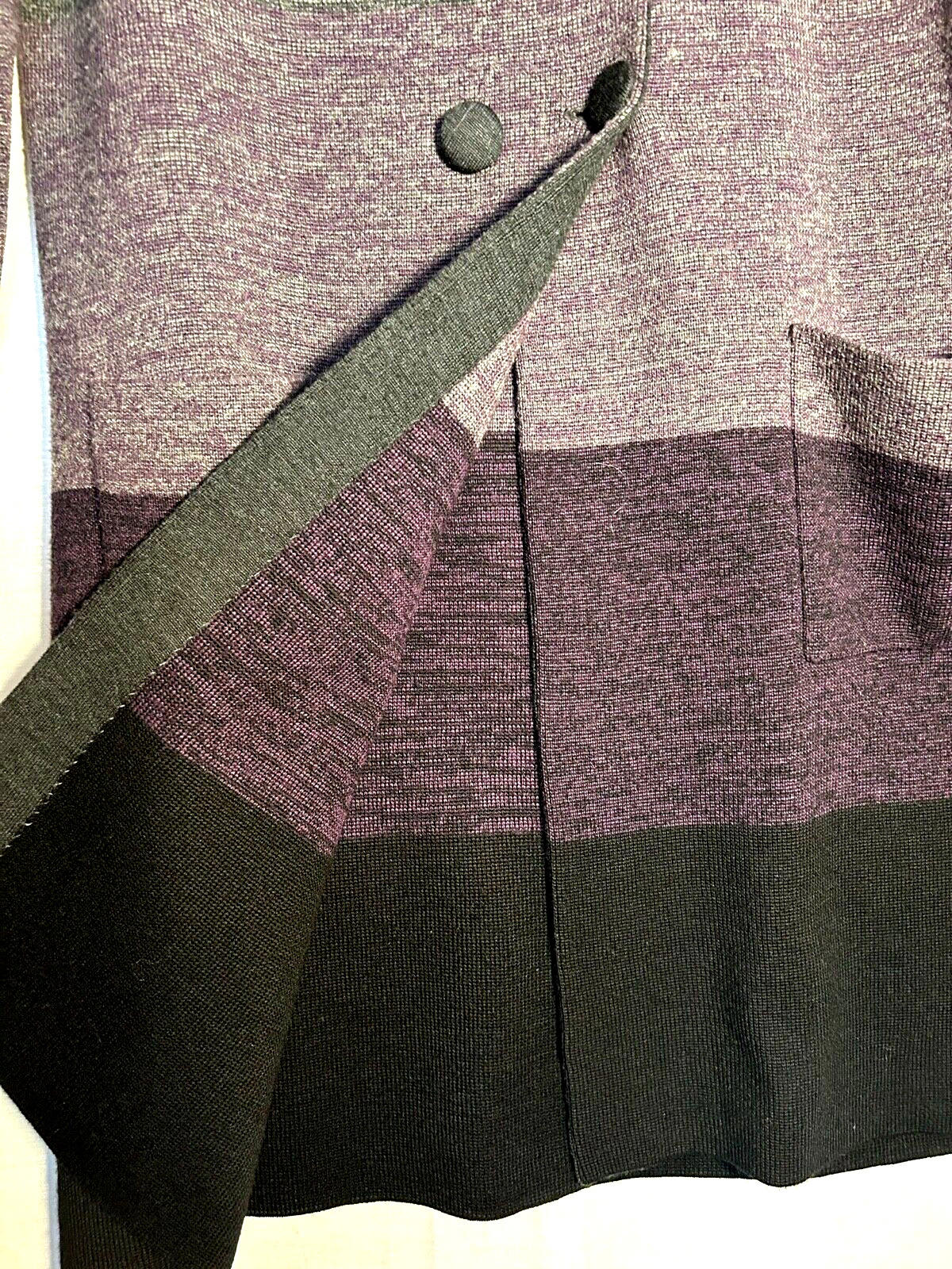 EAST Coat 14/16 Knitted Wool Blend Button Through Long Sleeves