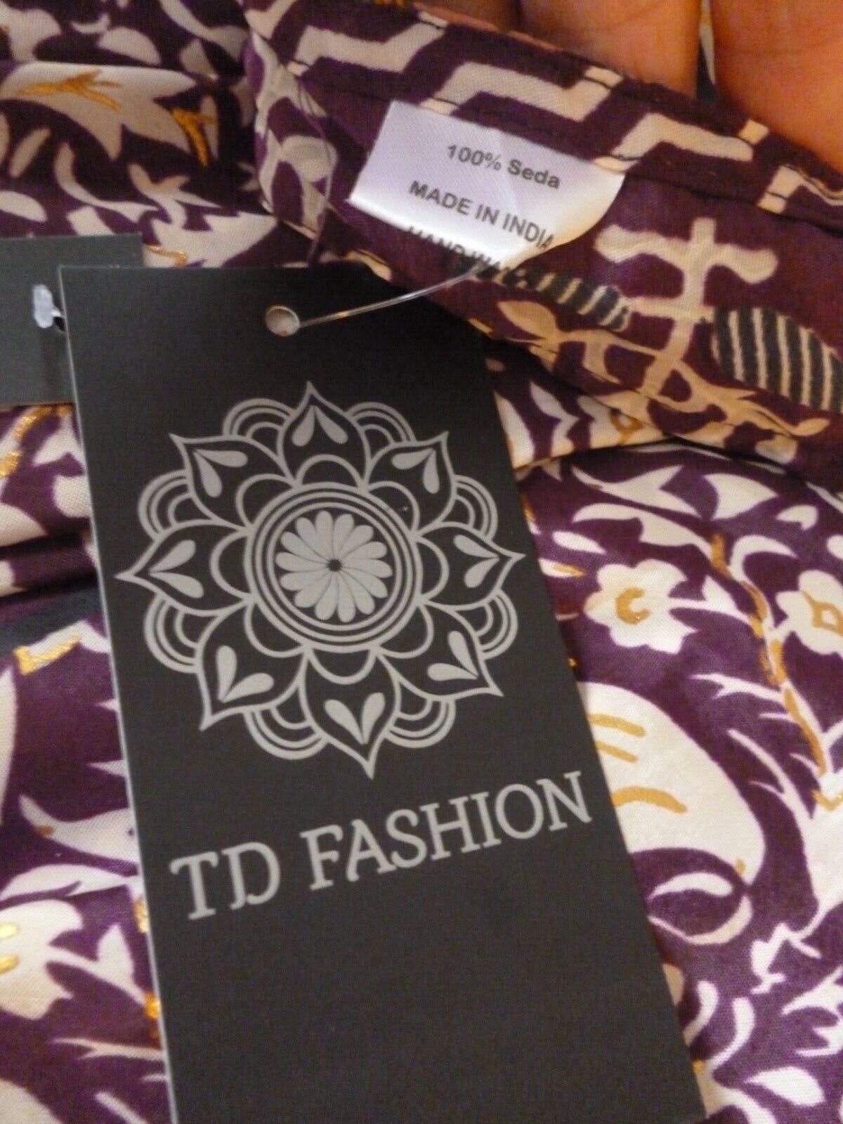 Silk Dress OS Purple Paisley Batwing Sleeve Tiered Ruffle Maxi Length BNWT