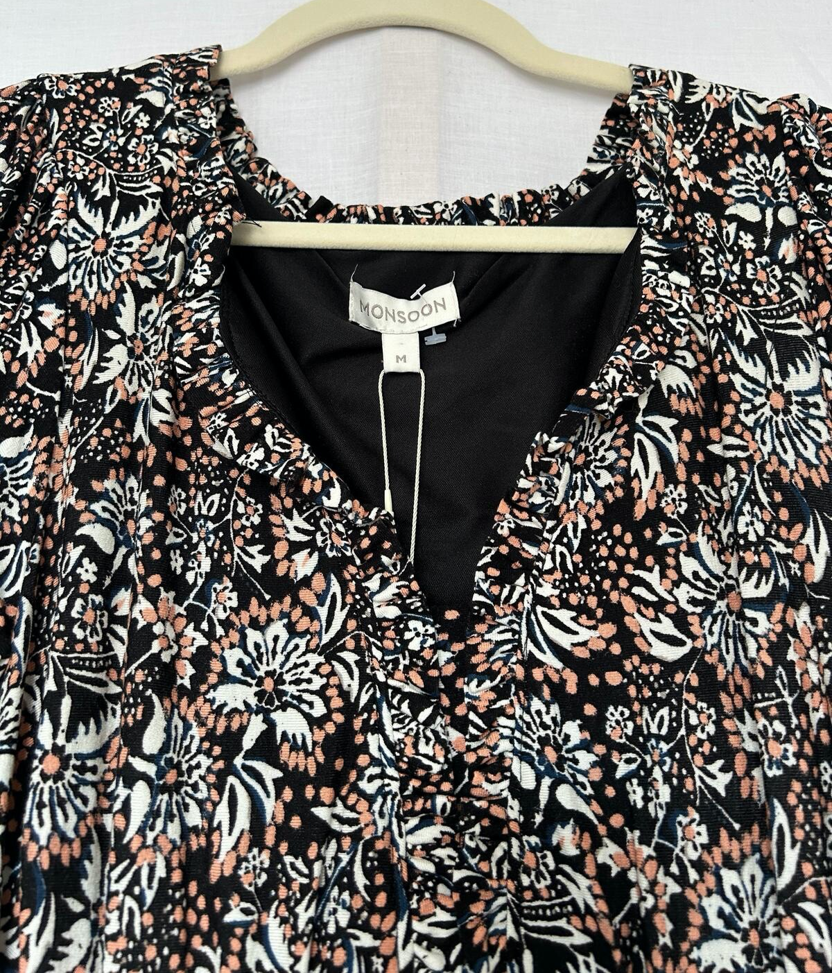 MONSOON Dress Medium Heritage Print Midi Length BNWT